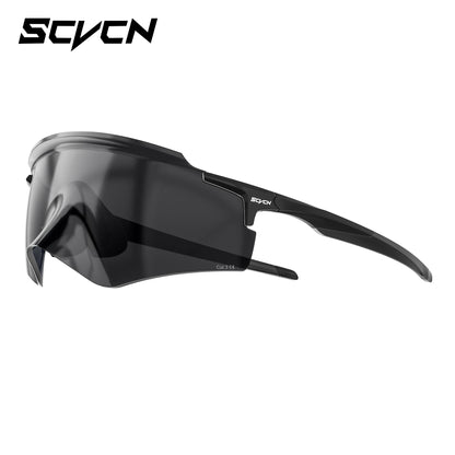 SCVCN Sonnenbrillen für Herren, Fahrradbrillen mit UV400-Gläsern, Fahrradbrillen für Rennrad und Mountainbike, Damen, Freizeit, Wandern