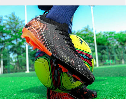 New Men's Soccer Shoes Training Wholesale Top Football Boots Sneakers FG Quality Cleats Non-Slip Drop Shipping Unisex Adult