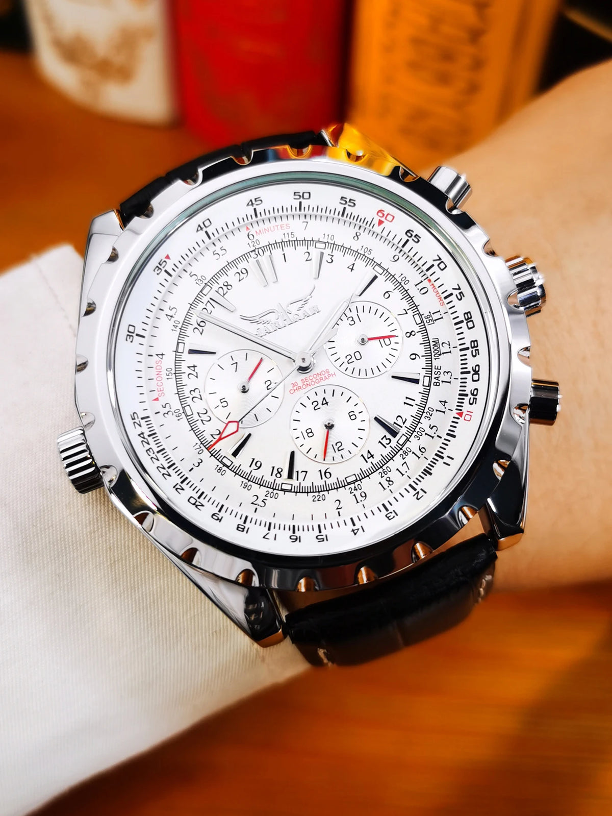 JARAGAR 212 Orologio meccanico automatico da uomo, modello business di lusso con calendario settimanale, orologio da uomo, regalo premium, Reloj Hombre