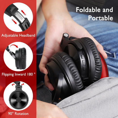 Oneodio Pro-M High-fidelity Wireless Headphones Stereo Gaming Headset with Mic 110H Playtime Foldable Bluetooth Headphones
