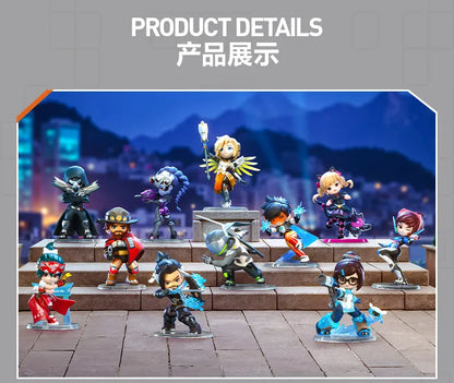 POP MART Overwatch Play of The Game Series Original Blind Box Surprise Mystery Box Cute Anime Action Figure Ornaments Figurines