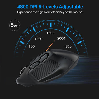 E-YOOSO 2.4G Wireless Mouse PAW3212 4800 DPI Ergonomic Mouse Gaming Mouse Office Mouse for Notebook PC Laptop MacBook