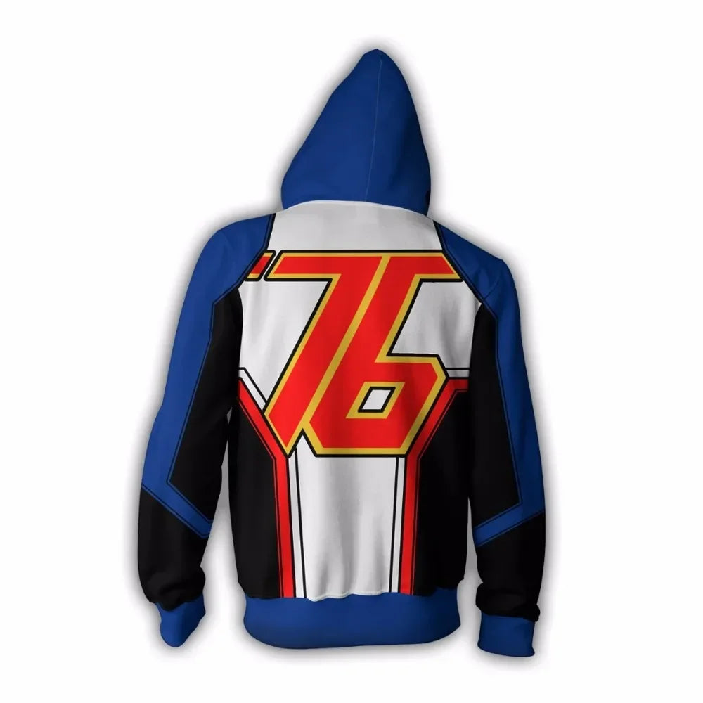 Anime Game Hoodie Sweatshirt 3D Printing Overwatches DVA DJ Cosplay Costume Women Men Couple Hooded Jacket Top Clothing