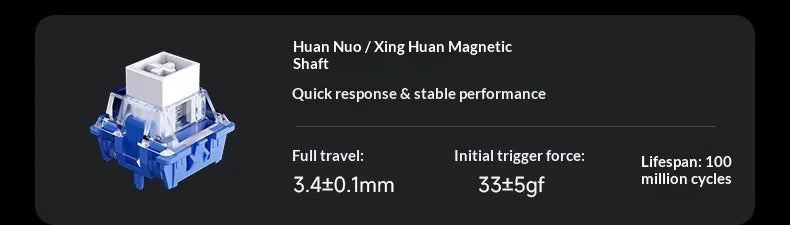 MCHOSE ACE68 V2 Gaming Keyboard Hall Effect 0.001MM RT 8kHz Polling Rate Hot Swappable Support 16K/128K/256K Scan Rate RGB DKS