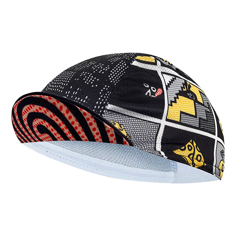cyklistická čiapka, polyesterová absorpcia potu, módny trend, unisex, graffiti