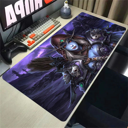 Natural Horde Alliance Mouse Pad Rubber Large Computer Desk Keyboard Mat HD World Of Warcraft Gaming Mousepad Speed Locking Edge