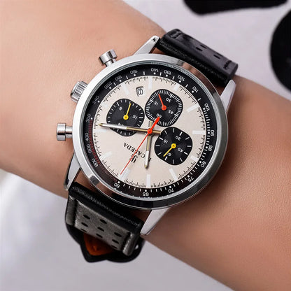 Montre à quartz INCASEDA chronographe 42 mm, mouvement multifonctionnel, série luxe pour homme, ultra-lumineuse, tendance