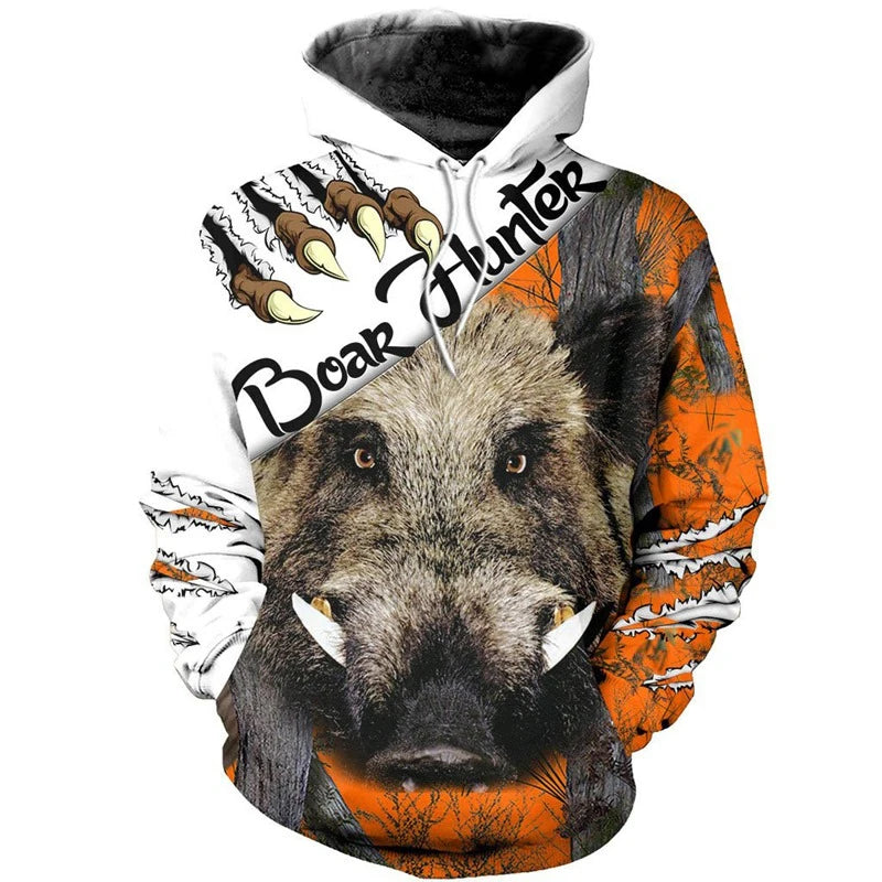 Fashion Autumn Lion, Wolf Hoodies White Tiger Skin 3D All Over Printed Men's Sweatshirt Unisex Pullover Casual Jacket