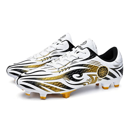 Original-Fußballschuhe, Herren-Trainingsschuhe, Outdoor-Schuhe, rutschfeste Kinder-Fußballschuhe, Schuhe mit langen Stollen, Herren-Futsal-Schuhe, Größe 32–45