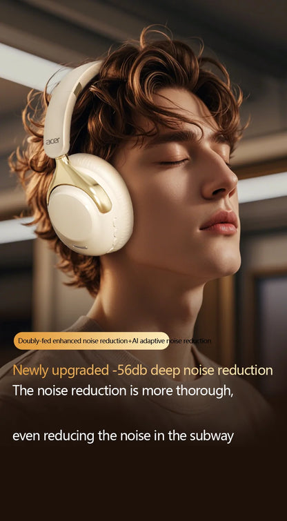 Acer OHR524 ANC Wireless Bluetooth Headphones 360° Surround Sound Headsets Gamer Sports Earphones Noise Reduction with HD Mic