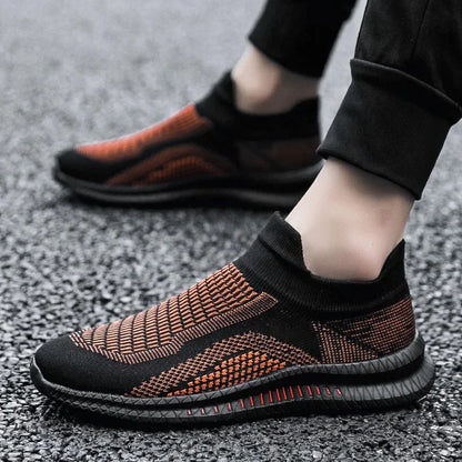 Lightweight Men's Walking Shoes Outdoor Soft Male Casual Shoes Flexible Breathable Men Loafers Slip-on Footwear Sneakers 39-48