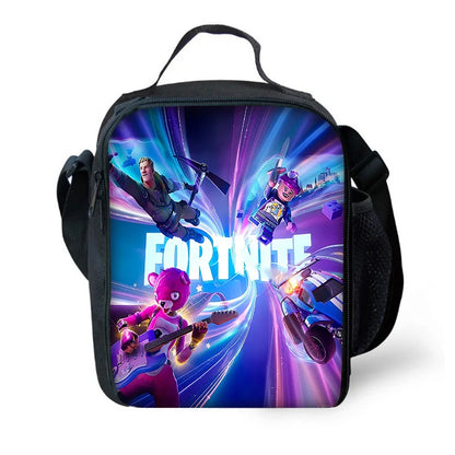 Детска термоизолирана чанта с голям капацитет F-FortniteS Hot Game за момчета и момичета, ученици, пикник на открито — многократна термочанта за обяд