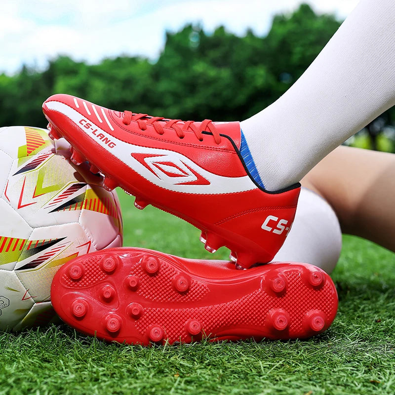 New Men Football Boots Grass Cleats Soccer Shoes Match Adult Indoor Ultralight Non-Slip Boys Futsal Sport Turf Comfortable