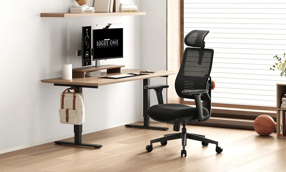 NEWTRAL Ergonomic Office Chair,Auto-Following Backrest,Adaptive Lower Back Support,Adjustable Headrest Seat Depth Computer Chair