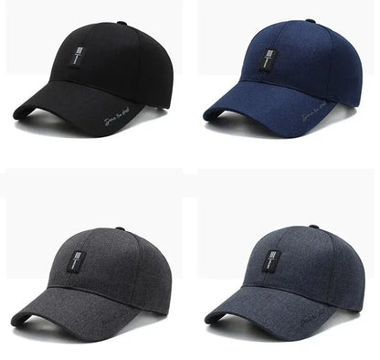 Hat Men's Spring and Autumn Caps, Middle-Aged and Elderly Hats, Four Seasons Casual Sunshade, Men's Baseball Caps