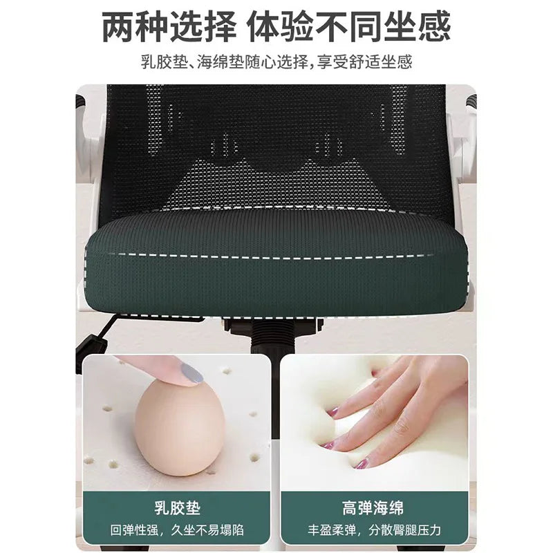 Computer Chair Home Comfort Backrest Lifting Study Chair Office Movable Lunch Break Ergonomic Office Chair