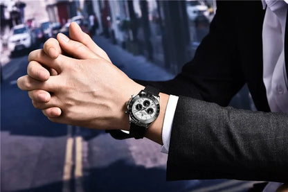 Originale neue PAGANI DESIGN PD-1664 Luxus-Herrenuhr mit japanischem VK63-Quarzwerk, Saphirglas, wasserdichtem Chronographen, Gold