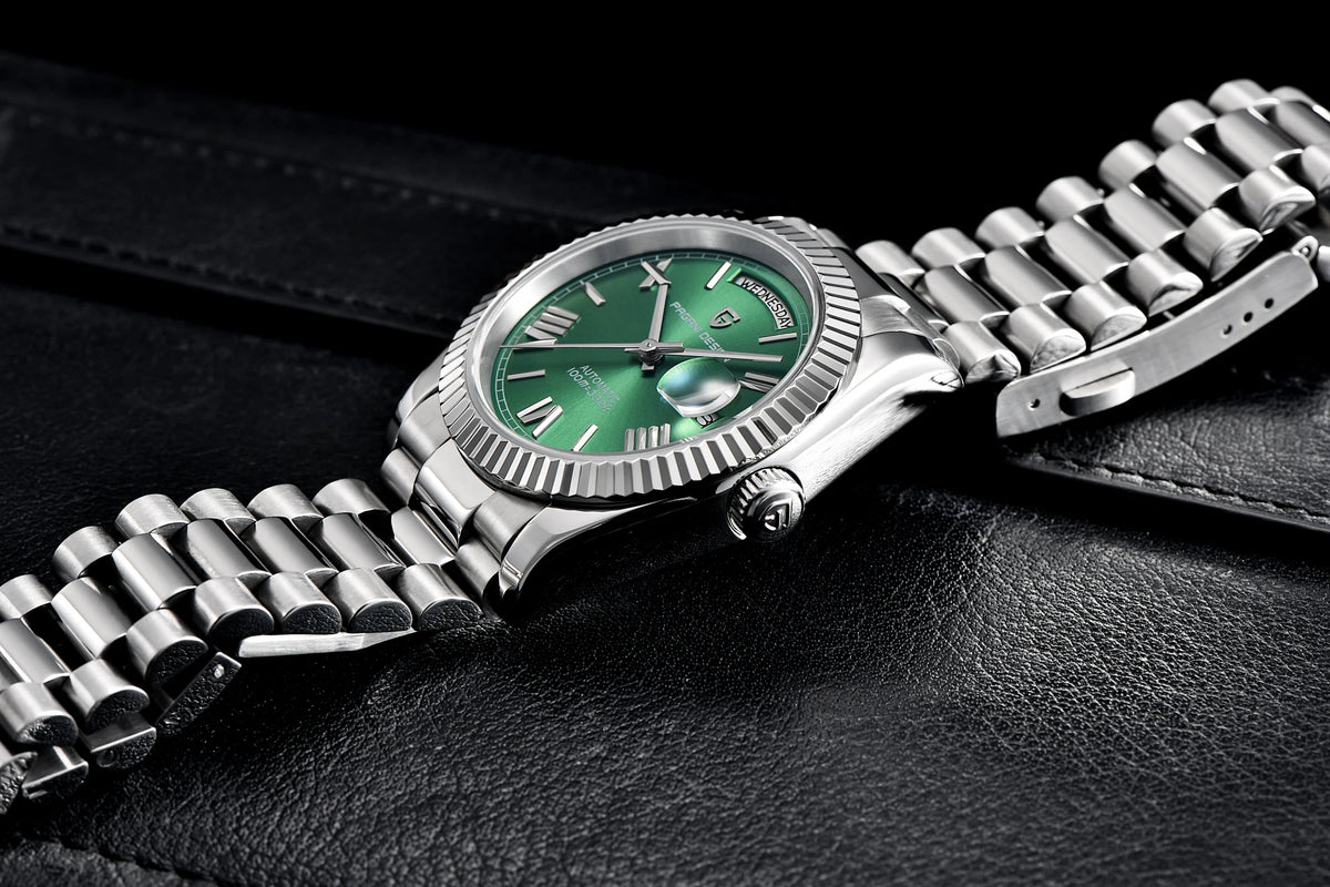 PAGANI DESIGN Men's Watches Green Luxury Automatic Watch For Men ST16 Mechancial Wrist watch Men For 2025 New Stainless steel