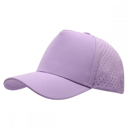 1PC New Five-ply laser perforated quick-drying cap breathable sports visor cap summer waterproof perforated truck baseball cap