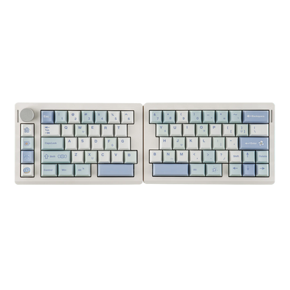 EPOMAKER Split70 QMK/VIA 70% Split Layout Wired/BT/2.4Ghz Wireless Mechanical Keyboard with Programmable Knob Mac Modifier
