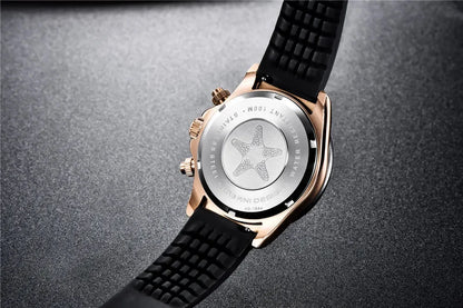 Originale neue PAGANI DESIGN PD-1664 Luxus-Herrenuhr mit japanischem VK63-Quarzwerk, Saphirglas, wasserdichtem Chronographen, Gold