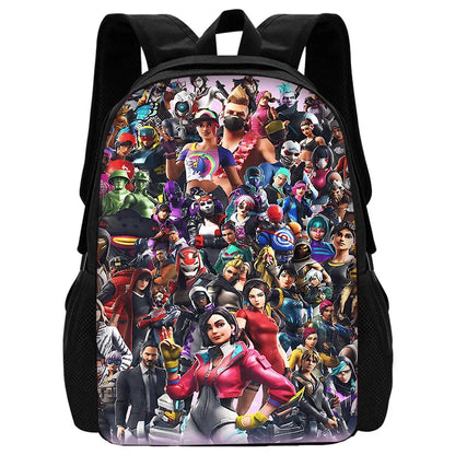 Trendiger FortniteS Kinderrucksack für Jungen und Mädchen, Schüler-Geburtstagsgeschenk, unisex, langlebiger Schul- und Campingrucksack