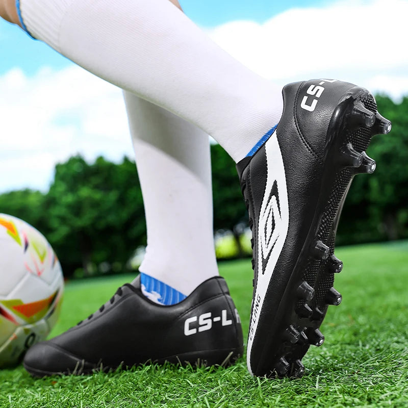 New Men Football Boots Grass Cleats Soccer Shoes Match Adult Indoor Ultralight Non-Slip Boys Futsal Sport Turf Comfortable