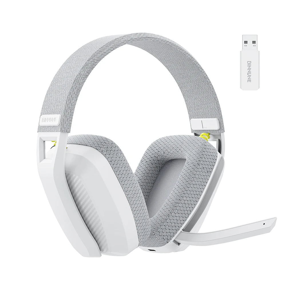 Casque de jeu sans fil BINNUNE BW06 2,4 GHz avec micro pour PS5 PS4 PC Mac Playstation, casque de jeu Bluetooth avec microphone