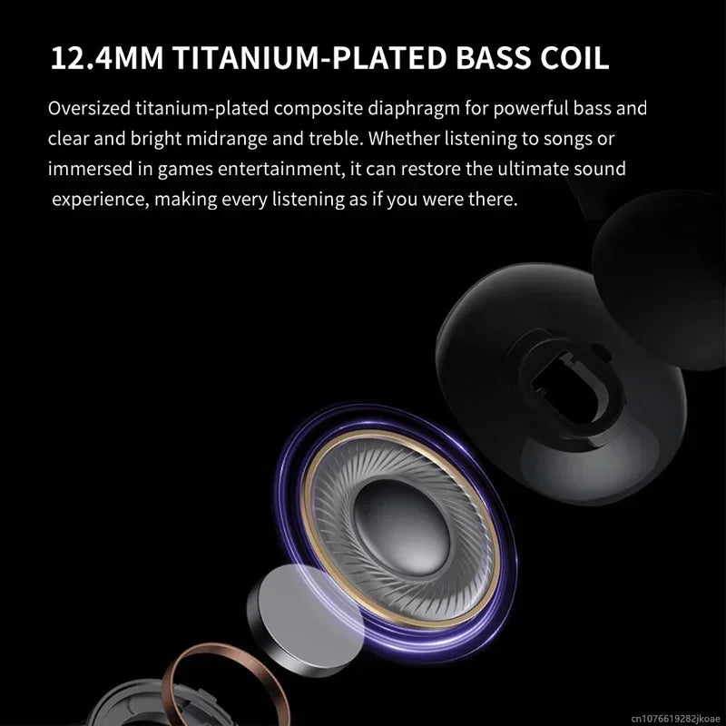 realme Buds T310 Earphones 46dB Active Noise Cancelling HiFi Wireless Headphones Bluetooth 5.4 Game Music Headset Long Standby