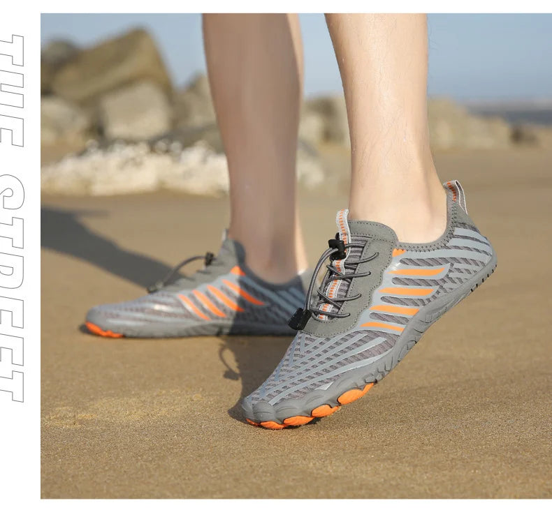Men and Women Water Shoes, Aqua Shoes, Drainage Beach Sports Swim Sandals, Quick Dry Boating Barefoot Diving Fishing Surfing Sneakers