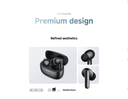New Xiaomi Redmi Buds 8 Pro Global Version TWS Earphone Buletooth 5.4 AI Clear Call 3 MIC 55dB Active Noise Cancellation Earbuds