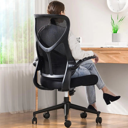 Aptliton Ergonomic Office Chair with Breathable Mesh Back, Thick Padded Seat, Adjustable Height & Tilt Lock, Swivel Computer Des