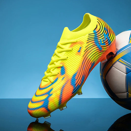 New Men Soccer Shoes Cleats High-quality Football Boots Hot-selling Sneakers Grass Non-Slip Boys Match Outdoor High-top Light