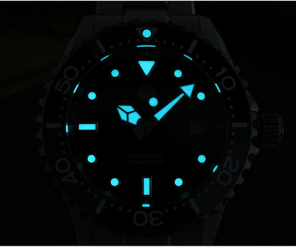 San Martin New 40mm Diver Watch YN55 Enamel Dial Classic Luxury Men Automatic Mechanical Watches Sapphire Waterproof 300m SN0009