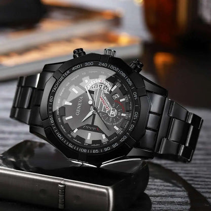 Montres de mode pour homme, montres d'affaires, montres de luxe à grand cadran avec calendrier, montres à quartz pour homme, Reloj Hombre (sans boîte)