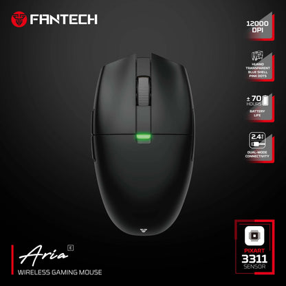 FANTECH Aria XD7E 2.4G Wireless Gaming Mouse PixArt 3311 1000Hz 59g Lightweight Gamer Mice  For PC Laptop