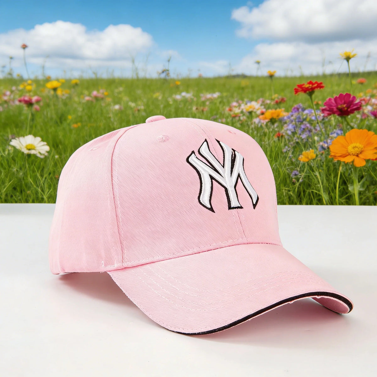 Fashionable baseball cap: Enhance your outdoor Image! Featuring classic New York logos and retro badges, it is both fashionable