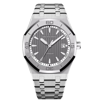 Specht & Sohne New 40mm Men Automatic Mechanical Watches Men Luxury Stainless Steel Watch Rubber Relogio Masculino Waterproof