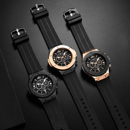Montre pour homme de luxe, sportive, bracelet en silicone, mouvement japonais, calendrier, quartz, étanche – Relogio Masculino