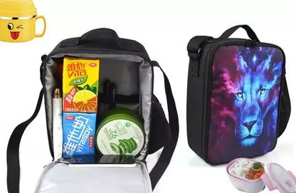 Classic Game Fortnites Child Insulated Large Capacity Bag for Boy &Girl Student Outdoor Picnic Resuable Thermal Cooler Lunch Box