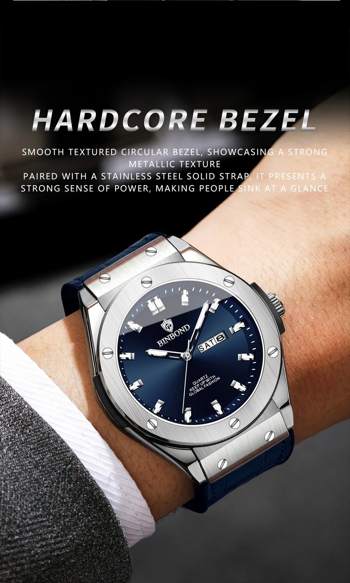 Montre en cuir pour homme, style décontracté et professionnel, montre de luxe pour homme, montres automatiques, montres-bracelets à quartz tendance pour homme, Relojes De Hombre