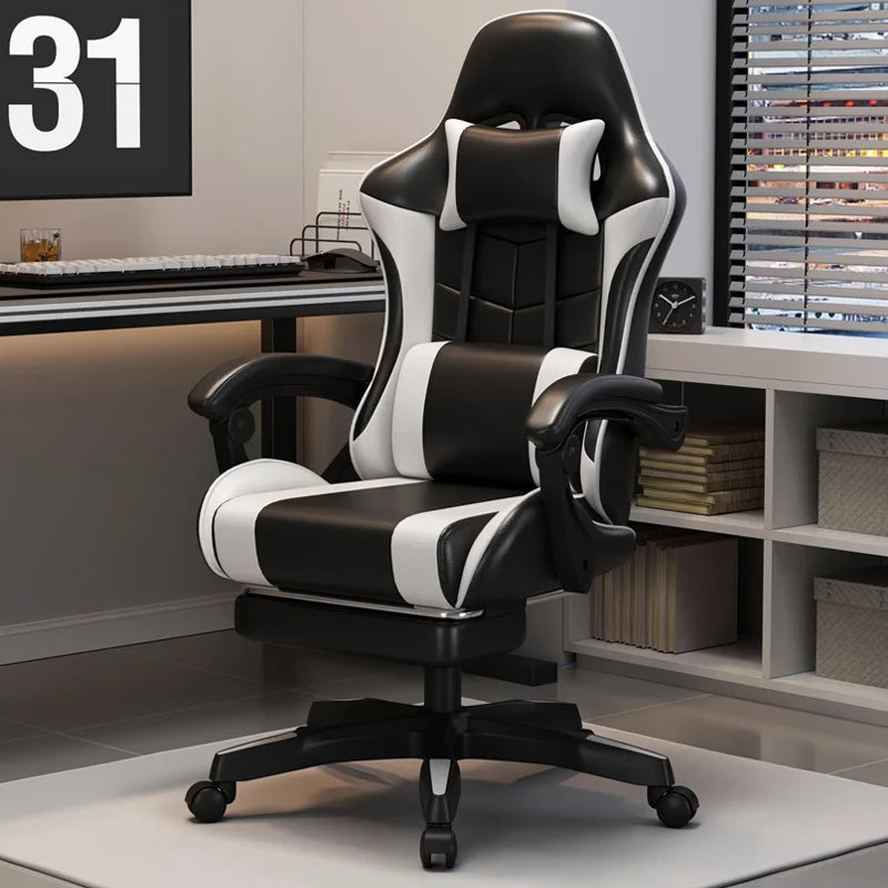 Sponge Internet Cafe Esports Chair Internet Cafe Computer Chair Home Reclining Office Chair Comfortable Rotating