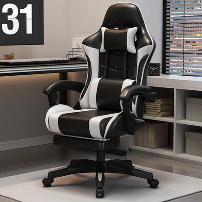 Sponge Internet Cafe Esports Chair Internet Cafe Computer Chair Home Reclining Office Chair Comfortable Rotating