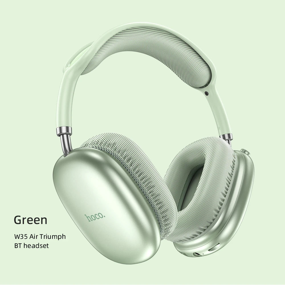 HOCO W35 Air Over-ear Bluetooth Headphones Wireless Sports headset Suport TF card AUX mode Stereo Smart Gaming Student Earphones