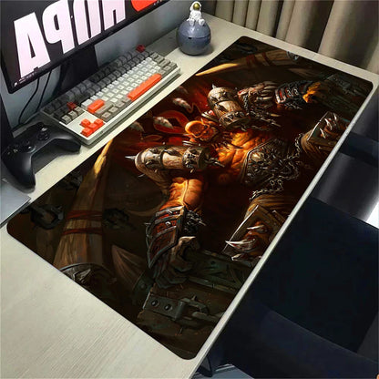 Natural Horde Alliance Mouse Pad Rubber Large Computer Desk Keyboard Mat HD World Of Warcraft Gaming Mousepad Speed Locking Edge