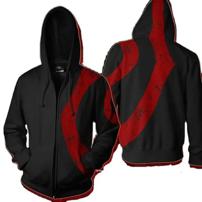 DY20Anime God of War Hoodie Cosplay Kratos Jacket Polyester Casual Coat Costumes Sportswear custom custom size25