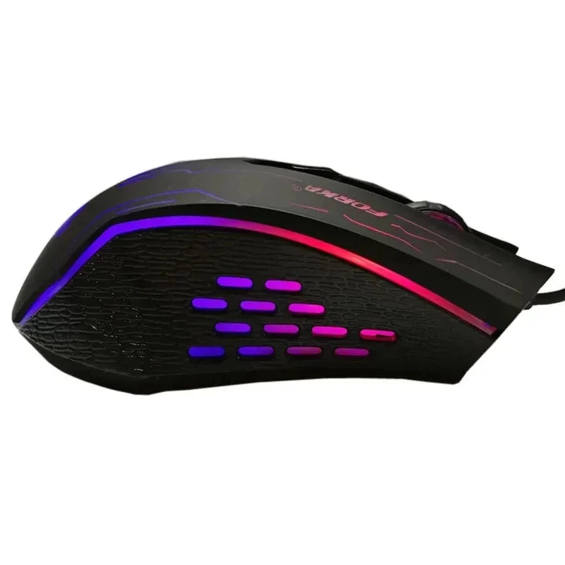 New 2026 Silent Click USB Wired Gaming Mouse 6 Buttons RGB Lighting Mute Optical Computer Mouse Mice for PC Laptop Notebook Game