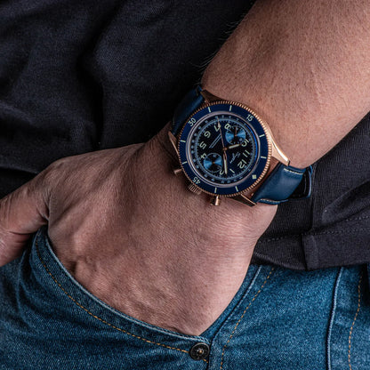 Sugess Watch 1963 Men Watches ST1901 Chronograph Luminous Mechanical Wristwatches Waterproof Crystal Sapphire Italian Leather