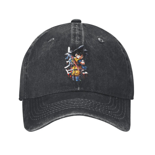 Dragon Ball Kakarot Goku Baseball Caps Vintage Distressed Denim Sun Cap Men Women Outdoor Workouts Unstructured Soft Caps Hat, Produit gaming premium Fraquane