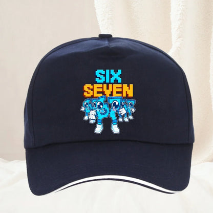 Meme 67 Six Seven 6 7 Italian Brainrot Boné de basebol para homem, boné de camionista, primaveril, casual, para atividades ao ar livre, para ginásio, viseira de sol, boné snapback